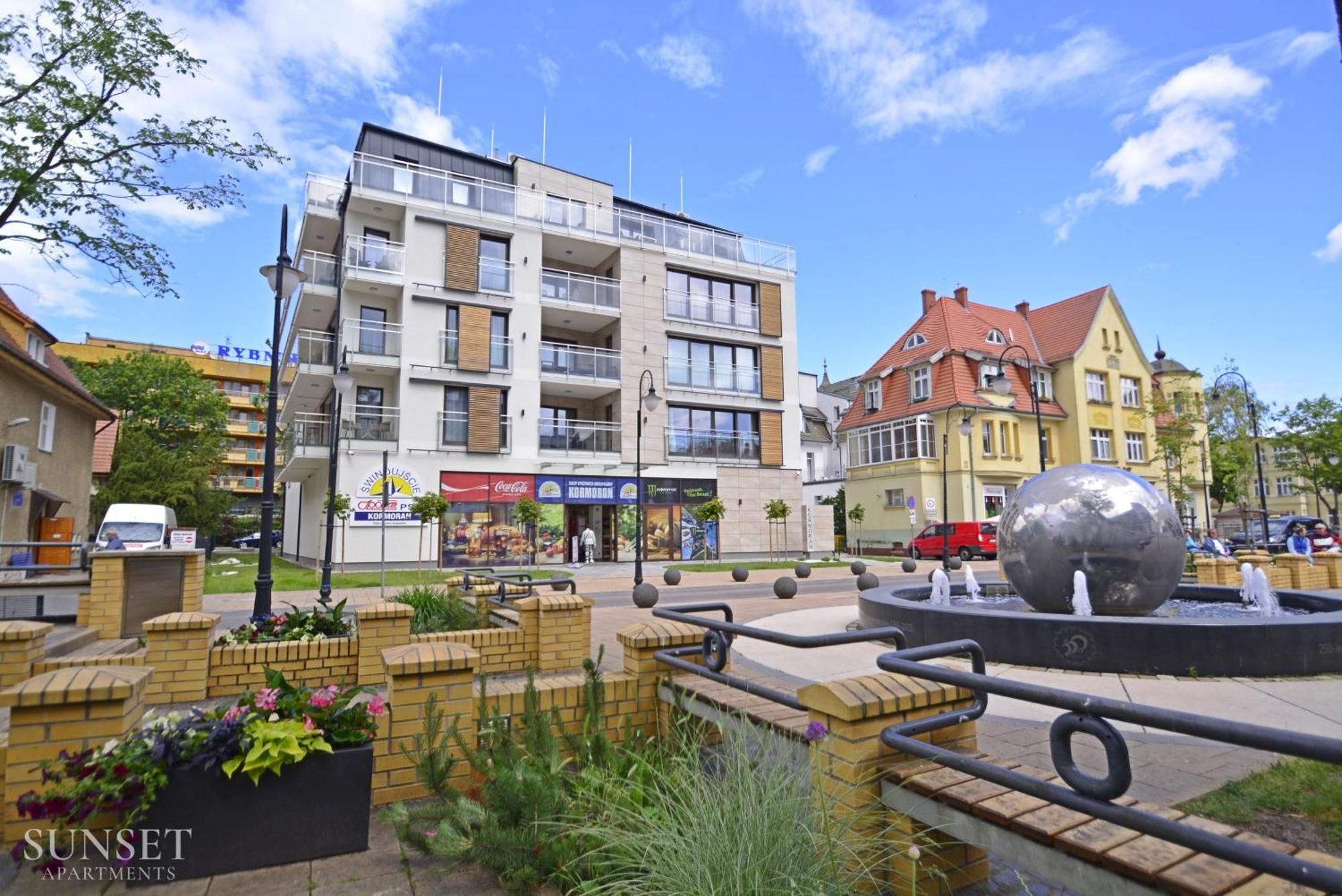 Sunset Apartments - Kormoran - Plaza 300M Свіноуйсьце Екстер'єр фото
